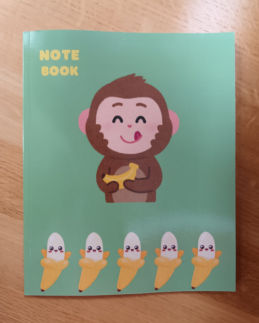 Banana Monkey Paperback Notebook