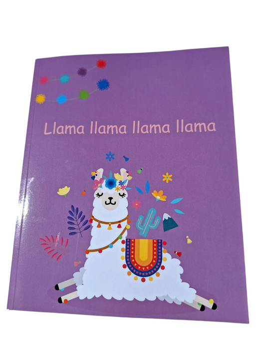 CRAZY LLAMA PAPERBACK NOTEBOOK